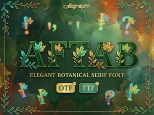 Aftab Font: Modern Design for Creative Projects